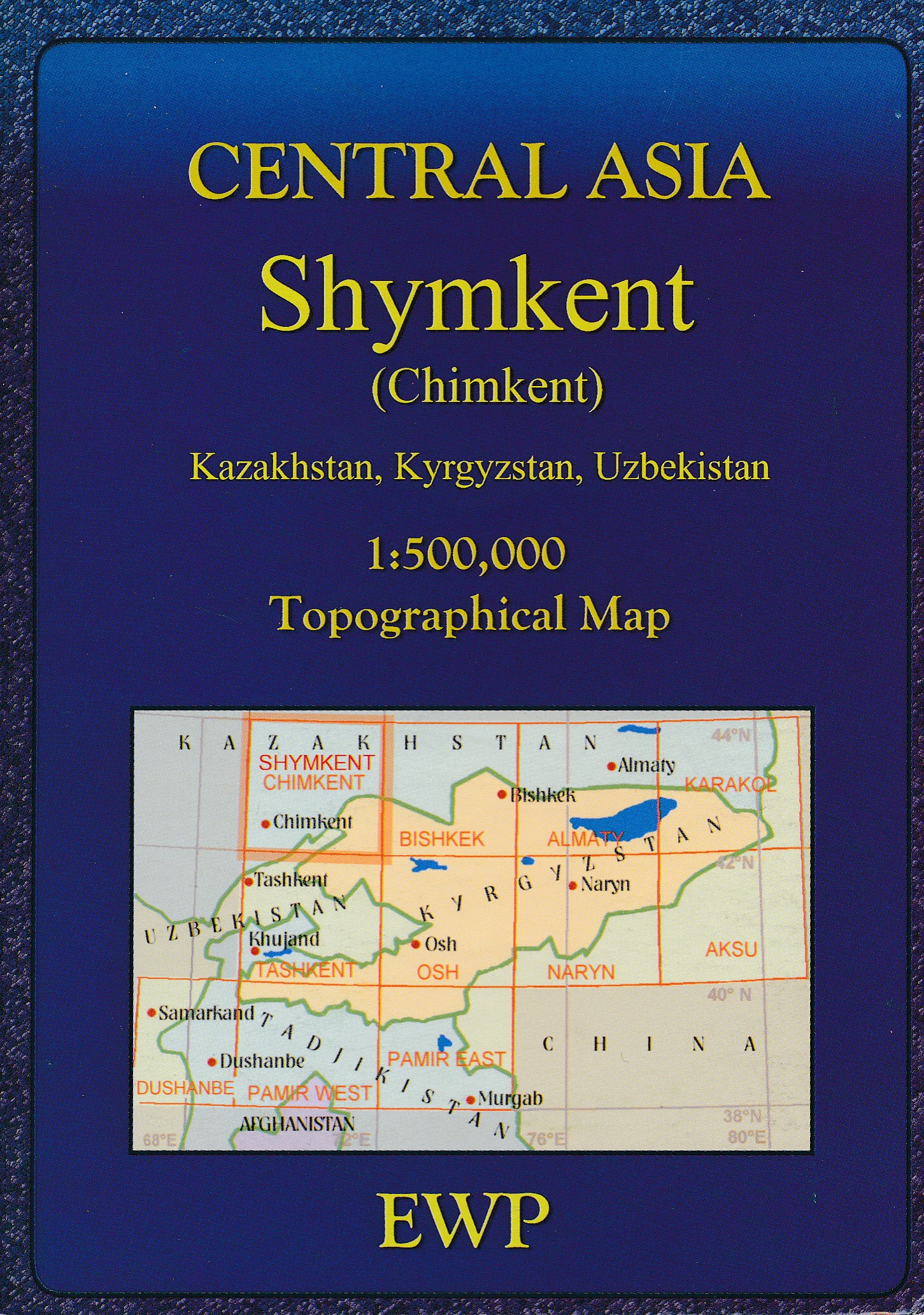 Wegenkaart - landkaart - Topografische kaart Topomaps Shymkent | EWP